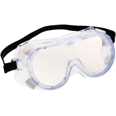 Global Industrial Safety Goggles with Neoprene Strap, Clear Lens/Frame 708583